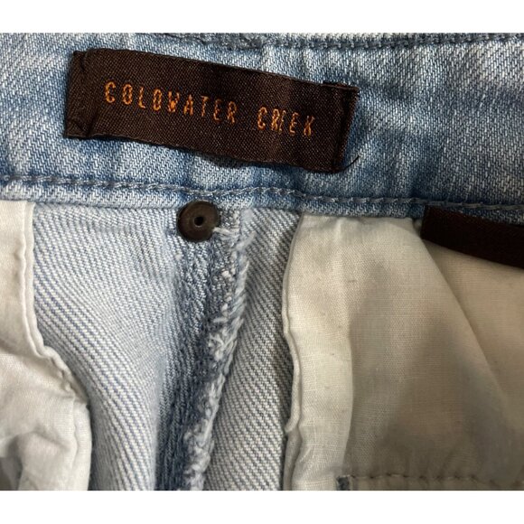 Coldwater Creek Jeans Classic Fit Trouser Light Wash Wide Leg Womens Size 12 - Picture 7 of 11